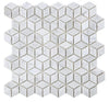 Elysium Tiles, Marble Mosaic, Cubic, Multi-size