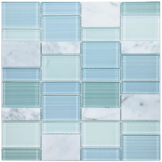 Elysium Tiles, Mosaic Glass, Prime, Multi-size