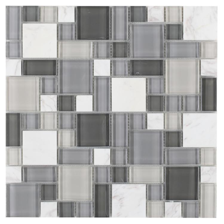 Elysium Tiles, Mosaic Glass, Sea, Multi-size