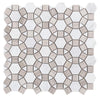Elysium Tiles, Marble Mosaic, Aether, Multi-color, 11.5" x 12"