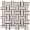 Elysium Tiles, Marble Mosaic, Nike Cross, 12" x 12"