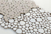 Elysium Tiles, Handmade Porcelain Mosaic, Growing, Multi-color, 11.5" x 11.5"