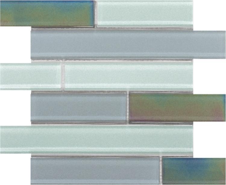 Elysium Tiles, Mosaic Glass, Casale, Multi-color, 11.75" x 11.75"