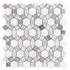 Elysium Tiles, Marble Mosaic, Aether, Multi-color, 11.5" x 12"