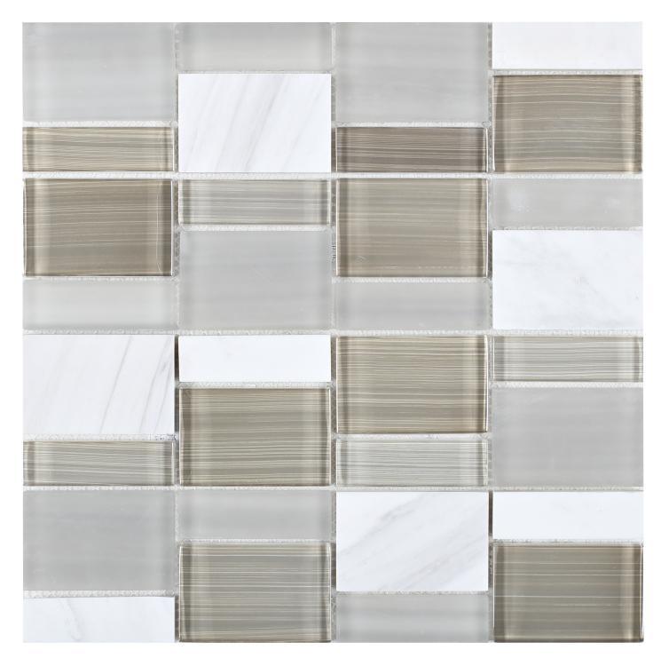 Elysium Tiles, Mosaic Glass, Sea, Multi-size