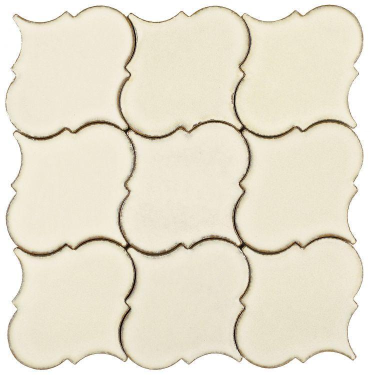 Elysium Tiles, Handmade Porcelain Mosaic, Calabash, Multi-color, Multi-size