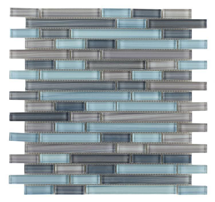 Elysium Tiles, Mosaic Glass, Poseidon, 11.75" x 12"