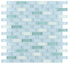Elysium Tiles, Mosaic Glass, Summer, Multi-color, 11.75" x 11.75"