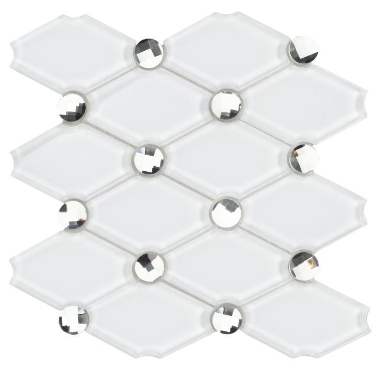 Elysium Tiles, Mosaic Glass, Crystal, Multi-color, Multi-size