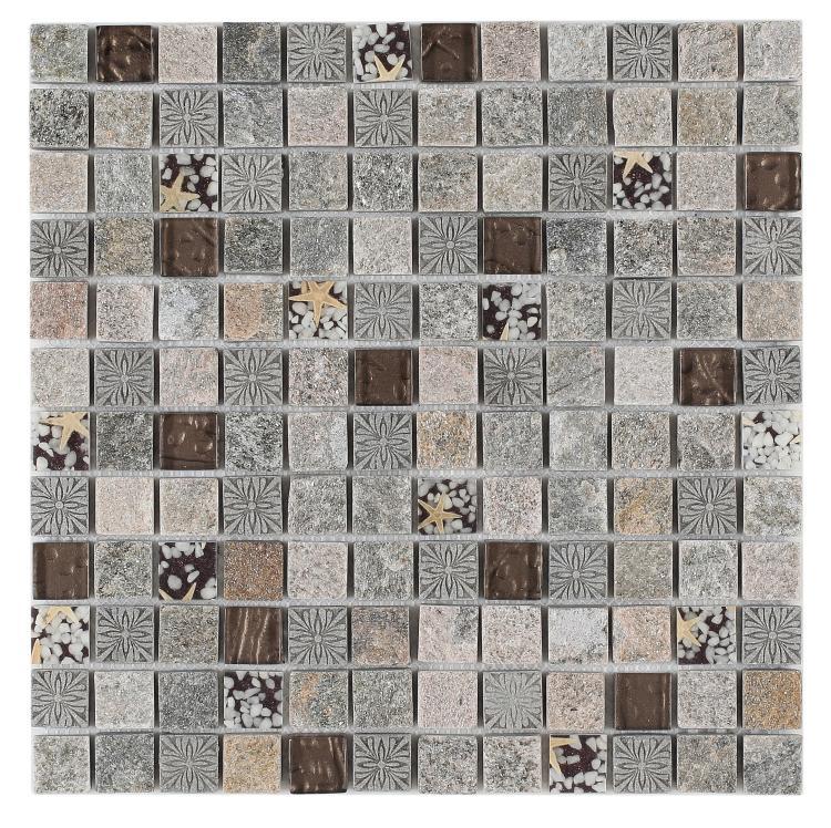 Elysium Tiles, Mosaic Glass, Selene, Multi-size