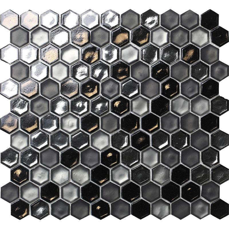 Mir Mosaic, Alma Tiles, Glamour Collection, Multi-color, 10.8" x 11.5"