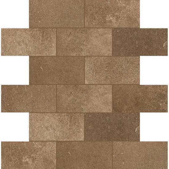 American Olean Coordinating Glazed Ceramic Mosaic Tile, Fusion Cotto Collection, Multi-Color, 18x18