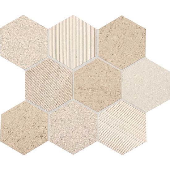American Olean Natural Stone, Mosaic Tile, Ascend Collection, Multi-Color, 14x12