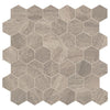 American Olean Natural Stone, Hexagon Mosaic Tile, Presario Collection, Multi-Color, 24x24