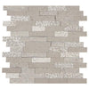 American Olean Natural Stone, Random Linear Mosaic Tile, Presario Collection, Multi-Color, 24x24