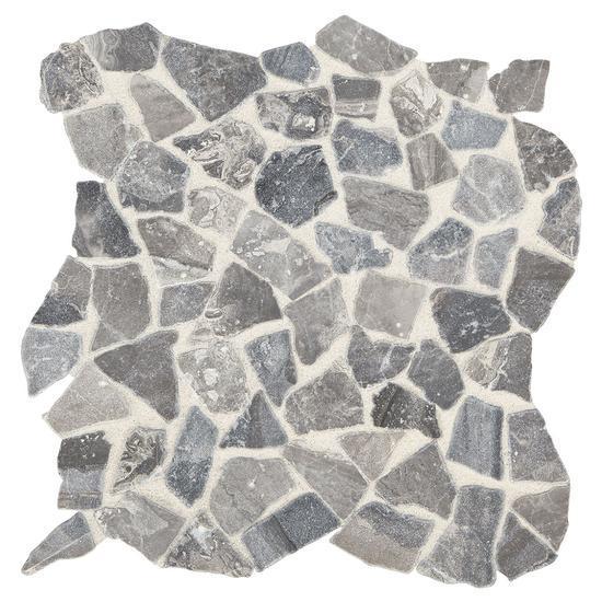 American Olean Natural Stone, Pebble Mosaic Tile, Presario Collection, Multi-Color, 24x24