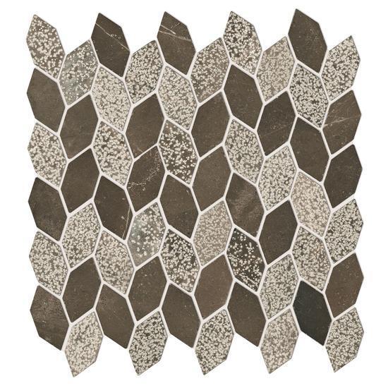 American Olean Natural Stone, Mosaic Tile, Candora Collection, Multi-Color, 12x12