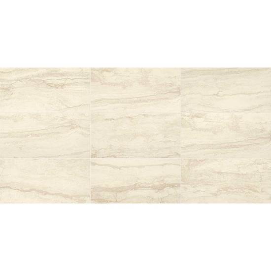 American Olean Glazed Porcelain Floor Tile, Vellagio Collection, Multi-Color, 12x24