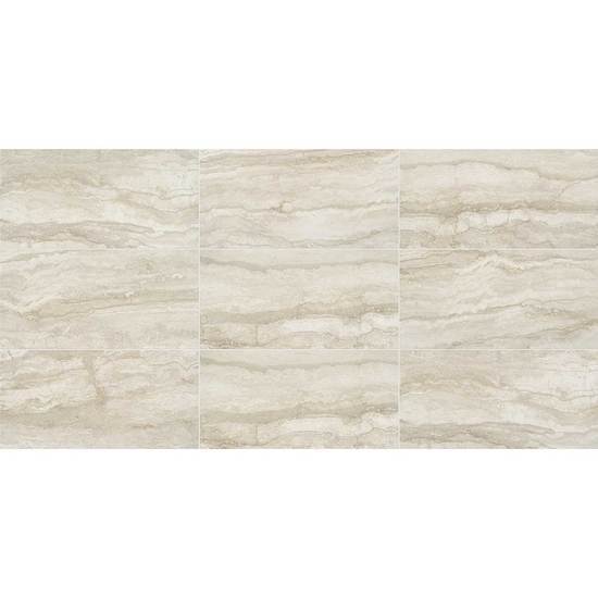 American Olean Glazed Porcelain Floor Tile, Vellagio Collection, Multi-Color, 12x24