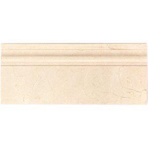 Soho Studio Marble Tiles, Base Molding, Multi-Color, 4x12