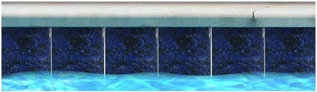 Fujiwa Pool Tiles, Bora 600 Series, Multi-color, 6" x 6"