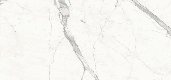 SapienStone, Single Porcelain Slab, Natural/Silky/Polished, Calacatta Statuario, 126" x 60"