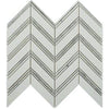 Soho Studio Marble Tiles, Chevron Weave, Multi-Color, 12x10