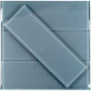 Soho Studio Glass Tile, Crystal Polished, Multi-color, 4x12