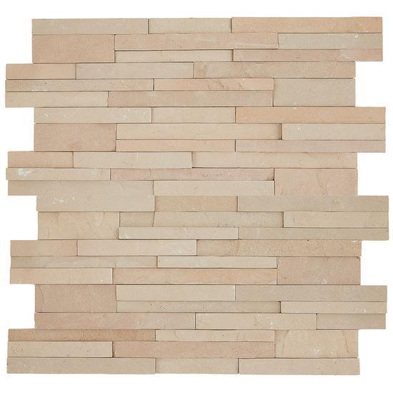 American Olean Natural Stone, Sandstone Tile, Stacked Stone Collection, Multi-Color, 6x24
