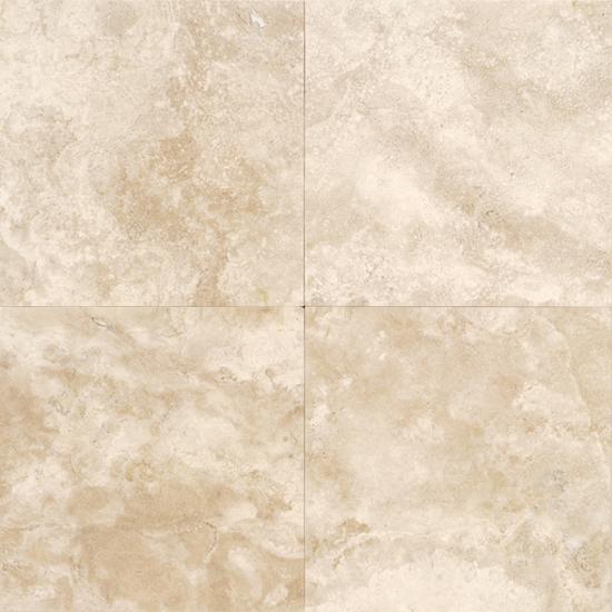 American Olean Natural Stone, Floor Tile, Travertine Collection, Multi-Color, 24x24