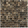 Soho Studio Marble Tiles, Dark Emperador, Multi-Color, 12x12