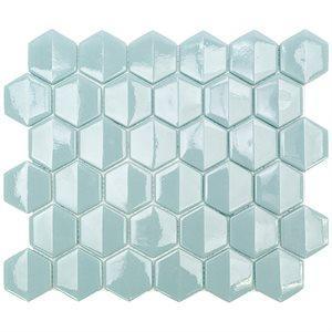 Soho Studio Glass Tile, Ocean 3D, 11x10