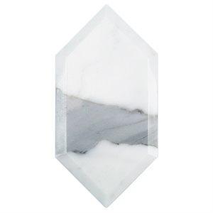 Soho Studio Marble Tiles, Elongated Beveled Hexagon, Multi-Color, 8x4