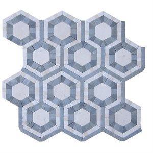 Soho Studio Marble Tiles, Evo Hex, Multi-Color, 12x12
