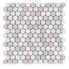 Porcelanosa Mosaics Tile, Glaze Hexagon Multi-Color