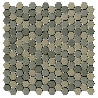 Porcelanosa Mosaics Tile, Glaze Hexagon Multi-Color