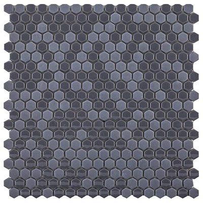 Porcelanosa Mosaics Tile, Glaze Mini Hexagon, Multi-Color