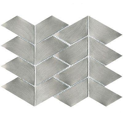 Porcelanosa Mosaics Tile, Gravity Aluminium, Multi-Color