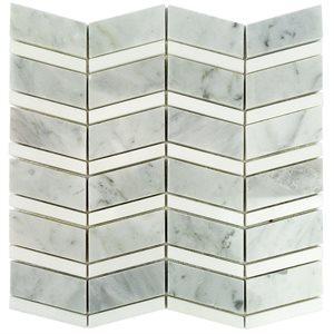 Soho Studio Marble Tiles, Heraldry White, Multi-Color, 11x11