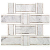 Soho Studio Marble Tiles, Interlace, Multi-Color, 12x12