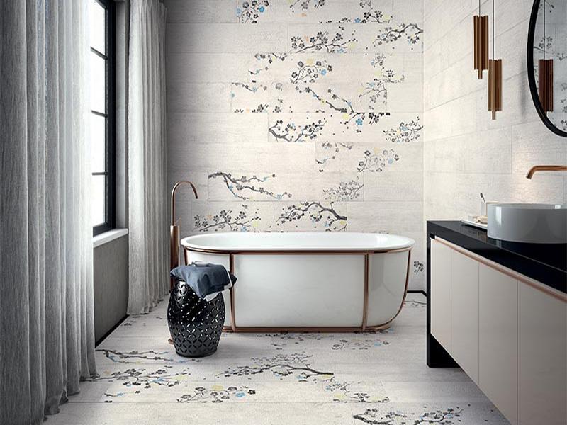 Mir Mosaic, Porcelain and Ceramic Tiles, Kasai Collection, Multi-color, 9.8" x 59"