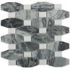 Soho Studio Marble Tiles, Long Octagon Pattern, Multi-Color, 9x10