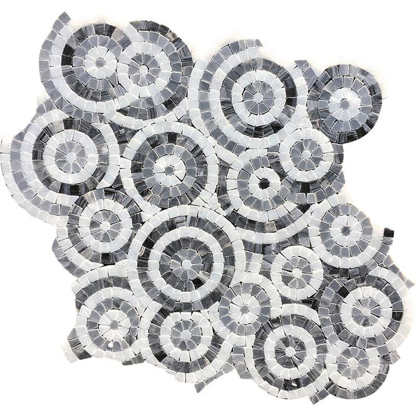 Mir Mosaic, Skalini Tiles, Artistic Collection, Pietra Floreale 02, 12.2" x 12.2"