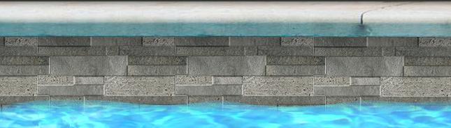 Fujiwa Pool Tiles, Quarzo Series, Multi-color, 6 1/4" x 16"