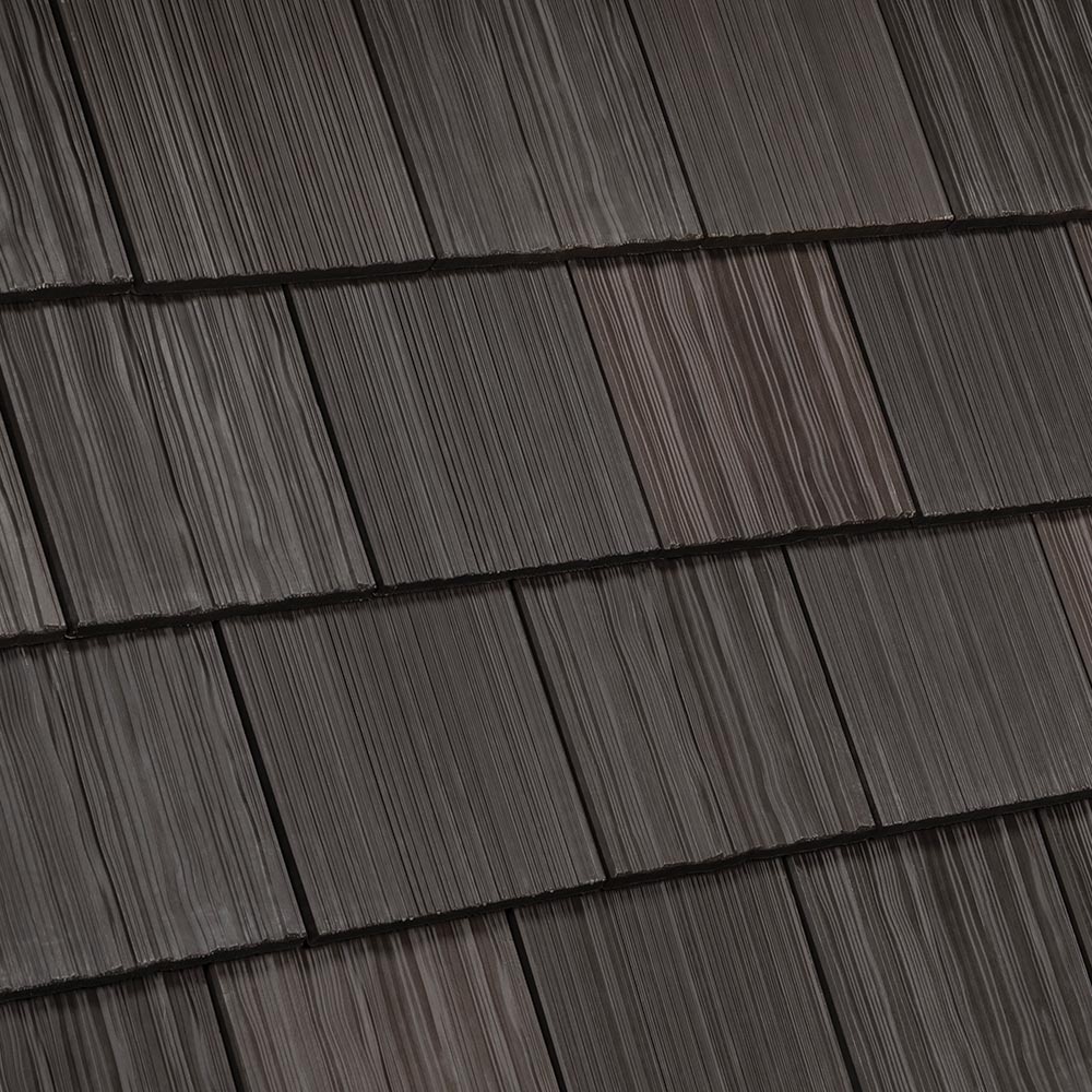 DaVinci Composite Roof Scapes, 9" Single-Width Shake Roof Tile, Multi-Color