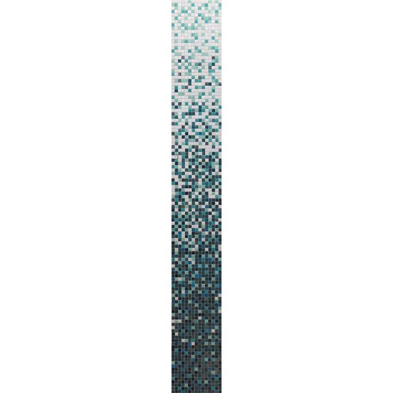 Mir Mosaic, Alma Tiles, Degrades 0.8" Collection, Multi-color, 12.9" x 12.9"