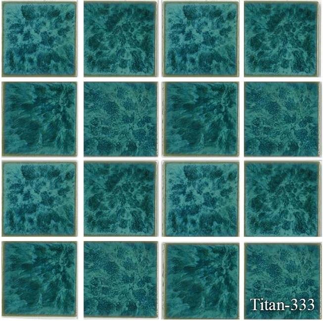 Fujiwa Pool Tiles, Titan 300 Series, Multi-color, 3" x 3"