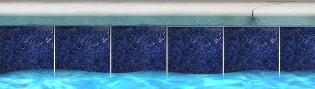 Fujiwa Pool Tiles, Titan 700 Series, Multi-color, 6" x 6"