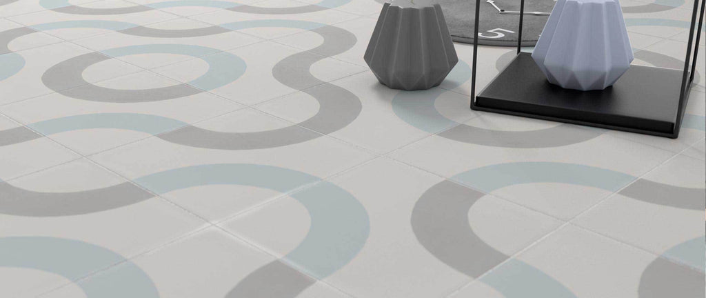WOW Floor Tiles, Cement Collection, Loop Decor, Multi Color