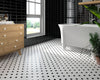 DUNE Wall and Floor Tiles, Ceramics, Metro Black Glossy, 3.9″ x 7.9″